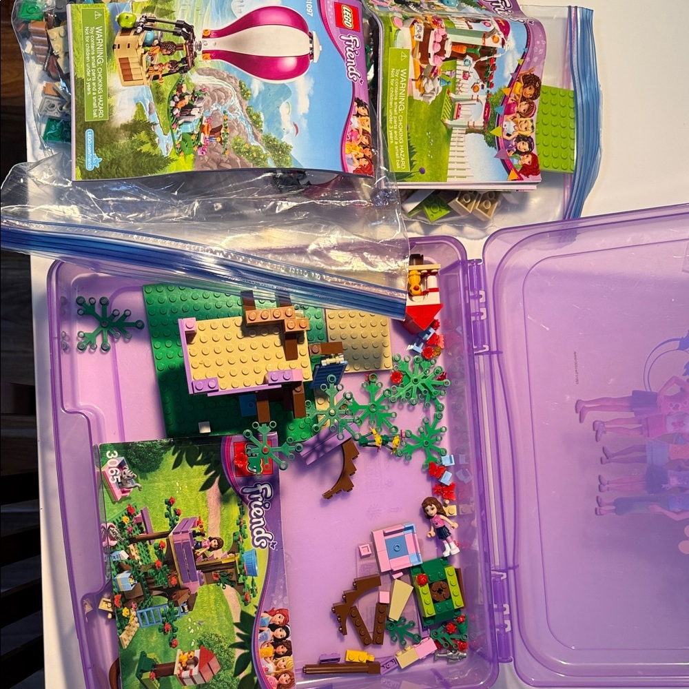 LEGO friends container including 6 sets